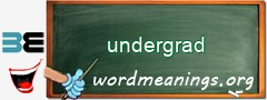 WordMeaning blackboard for undergrad